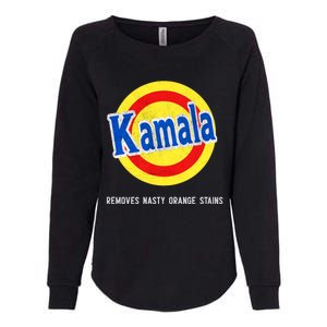 Vote Kamala Removes Nasty Orange Stains Funny Womens California Wash Sweatshirt