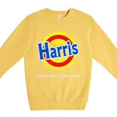 Vote Kamala Removes Nasty Orange Stains Funny Premium Crewneck Sweatshirt