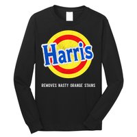 Vote Kamala Removes Nasty Orange Stains Funny Long Sleeve Shirt