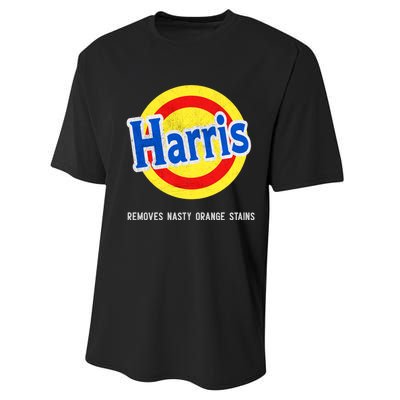 Vote Kamala Removes Nasty Orange Stains Funny Performance Sprint T-Shirt