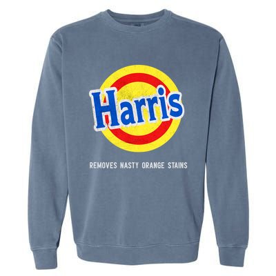 Vote Kamala Removes Nasty Orange Stains Funny Garment-Dyed Sweatshirt