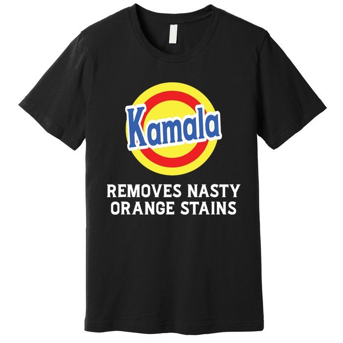 Vote Kamala Removes Nasty Orange Stains Detergent Funny Premium T-Shirt