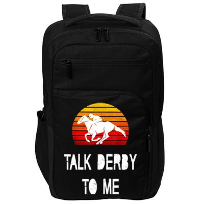 Vintage Kentucky Retro Horse Racing Derby Day Impact Tech Backpack