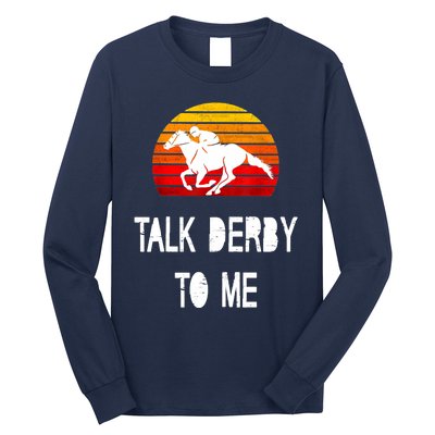 Vintage Kentucky Retro Horse Racing Derby Day Long Sleeve Shirt