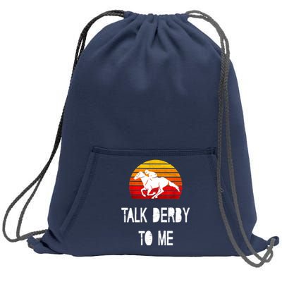 Vintage Kentucky Retro Horse Racing Derby Day Sweatshirt Cinch Pack Bag