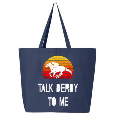 Vintage Kentucky Retro Horse Racing Derby Day 25L Jumbo Tote