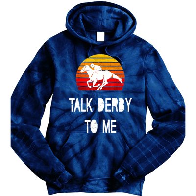 Vintage Kentucky Retro Horse Racing Derby Day Tie Dye Hoodie