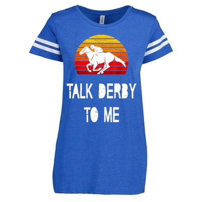 Vintage Kentucky Retro Horse Racing Derby Day Enza Ladies Jersey Football T-Shirt