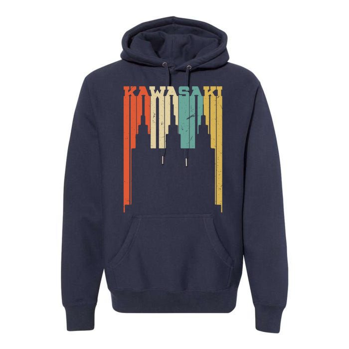 Vintage Kawasaki Skyline Silhouette Premium Hoodie