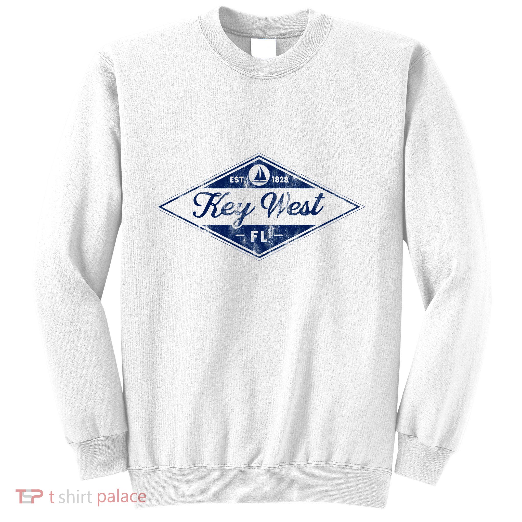 Vintage Key West Florida Keys Established 1828 Beach Boating Sweatshirt