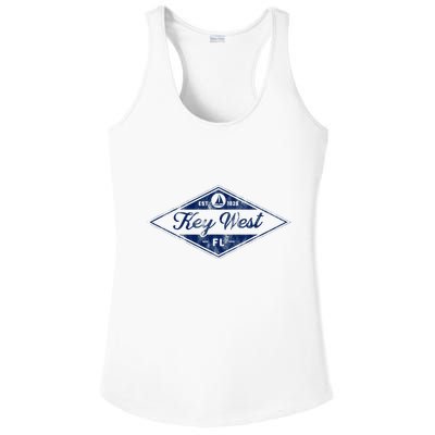 Vintage Key West Florida Keys Established 1828 Beach Boating Ladies PosiCharge Competitor Racerback Tank