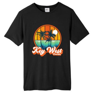 Vintage Key West Florida Keys Retro 70s Beach Vacation Tall Fusion ChromaSoft Performance T-Shirt