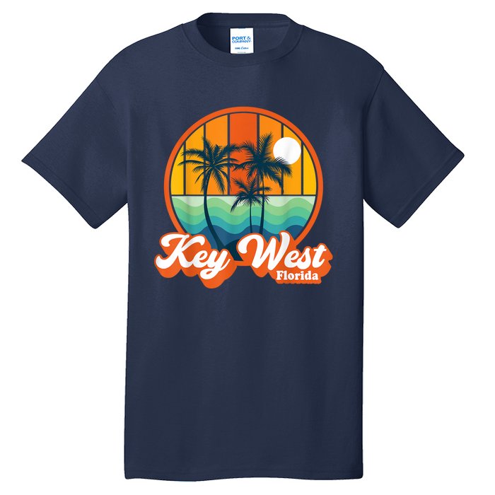 Vintage Key West Florida Keys Retro 70s Beach Vacation Tall T-Shirt