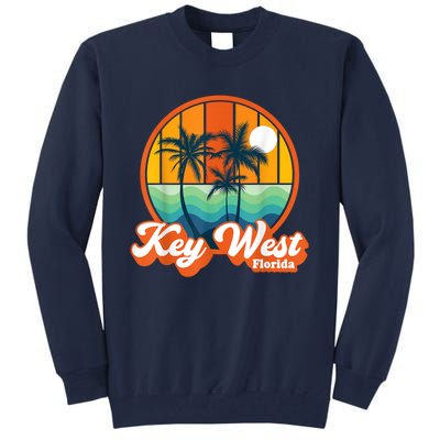 Vintage Key West Florida Keys Retro 70s Beach Vacation Tall Sweatshirt