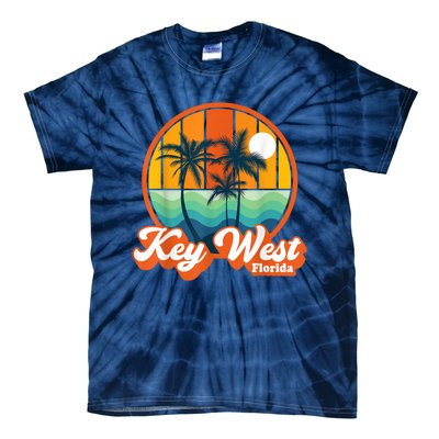 Vintage Key West Florida Keys Retro 70s Beach Vacation Tie-Dye T-Shirt