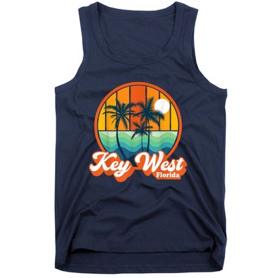 Vintage Key West Florida Keys Retro 70s Beach Vacation Tank Top