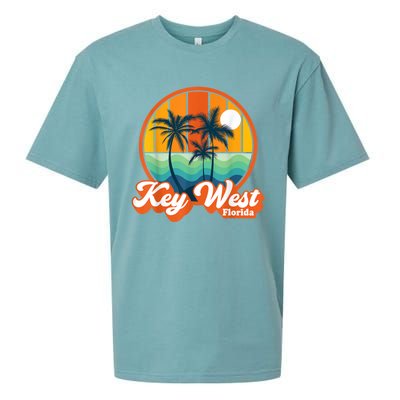 Vintage Key West Florida Keys Retro 70s Beach Vacation Sueded Cloud Jersey T-Shirt