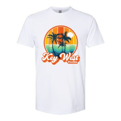 Vintage Key West Florida Keys Retro 70s Beach Vacation Softstyle CVC T-Shirt