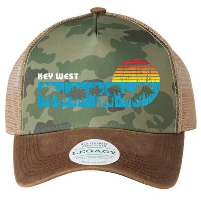 Vintage Key West Florida Keys Vacation Souvenir Legacy Tie Dye Trucker Hat