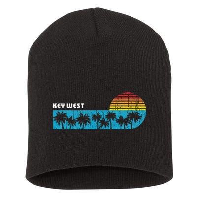 Vintage Key West Florida Keys Vacation Souvenir Short Acrylic Beanie