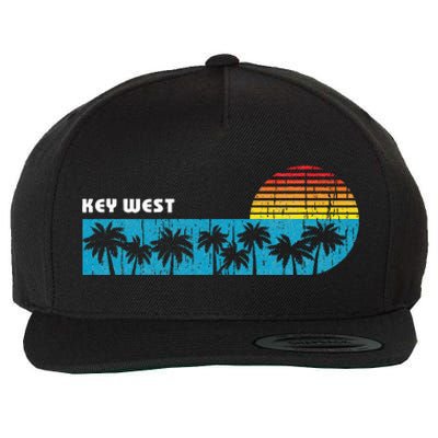 Vintage Key West Florida Keys Vacation Souvenir Wool Snapback Cap