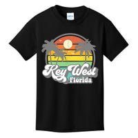 Vintage Key West Florida Keys Retro 70's Beach Vacation Kids T-Shirt