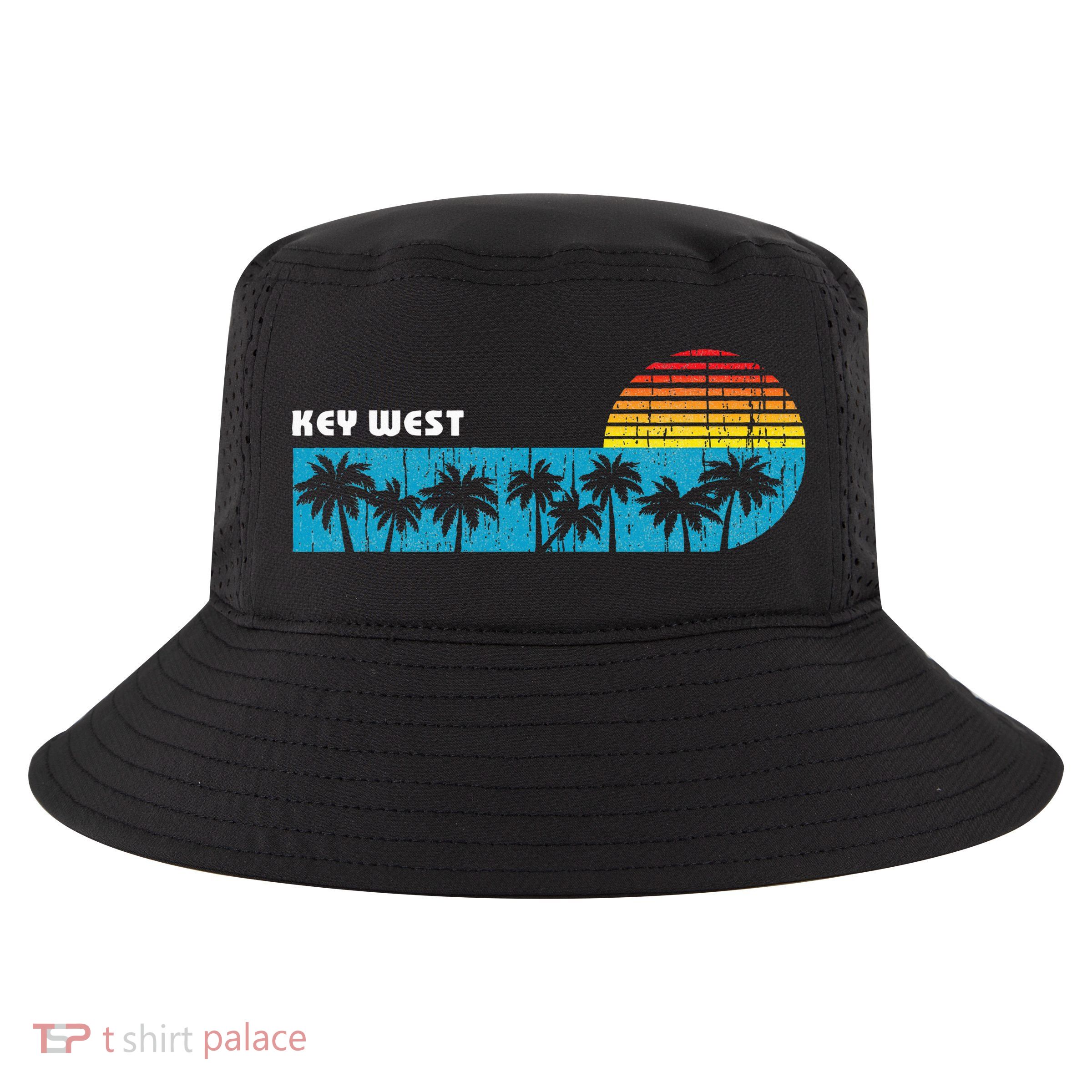 Vintage Key West Florida Keys Vacation Souvenir Cool Comfort Performance Bucket Hat