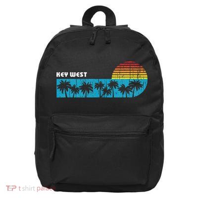 Vintage Key West Florida Keys Vacation Souvenir 16 in Basic Backpack