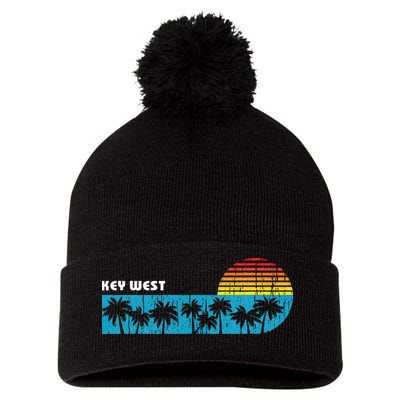 Vintage Key West Florida Keys Vacation Souvenir Pom Pom 12in Knit Beanie