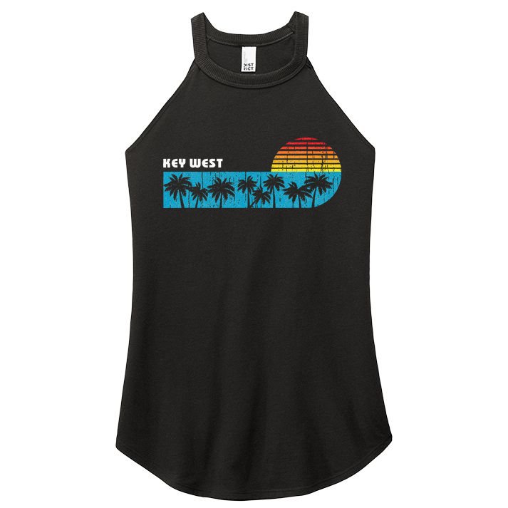 Vintage Key West Florida Keys Vacation Souvenir Women's Perfect Tri Rocker Tank
