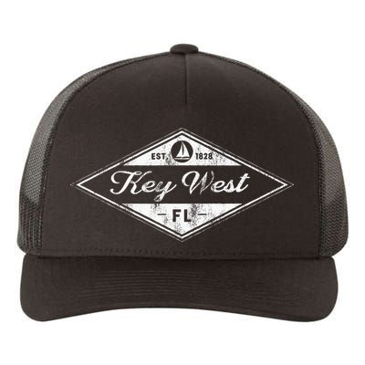 Vintage Key West Florida Keys Established 1828 Beach Boating Yupoong Adult 5-Panel Trucker Hat