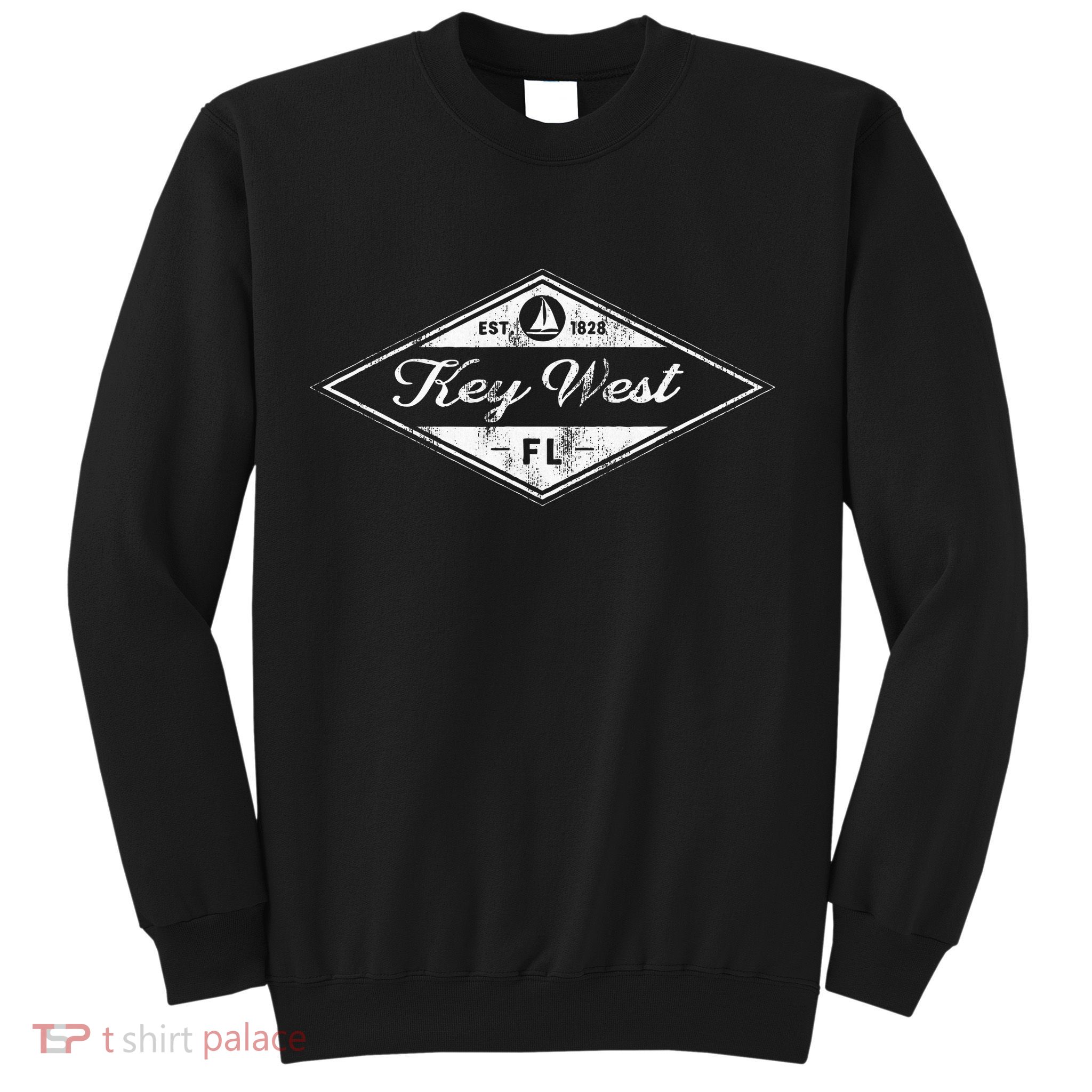 Vintage Key West Florida Keys Established 1828 Beach Boating Sweatshirt