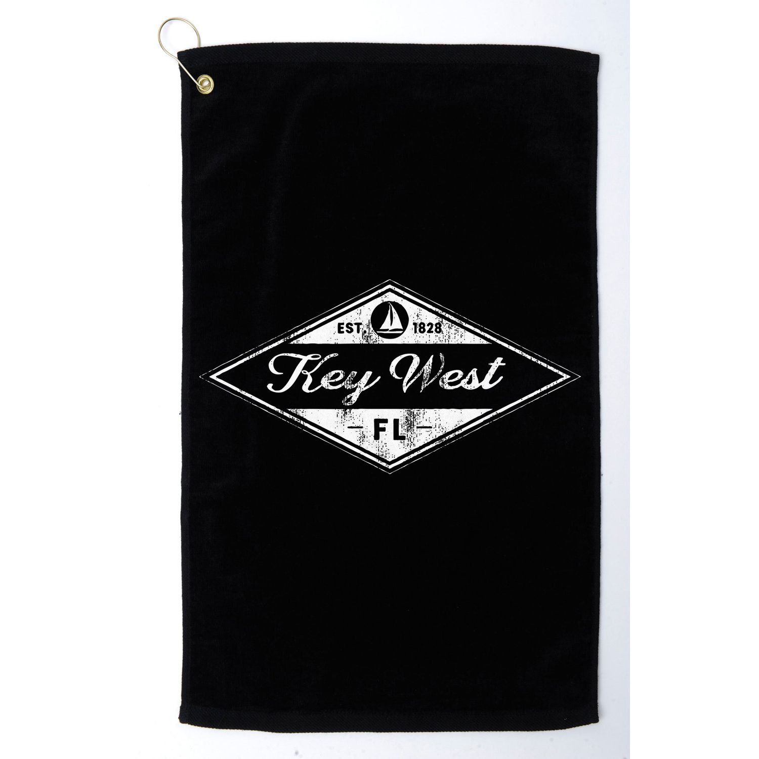 Vintage Key West Florida Keys Established 1828 Beach Boating Golf Towel
