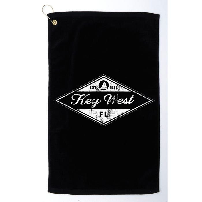 Vintage Key West Florida Keys Established 1828 Beach Boating Golf Towel