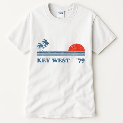 Vintage Key West Florida Beach Retro Sunset Keys 70S Gift Tall T-Shirt