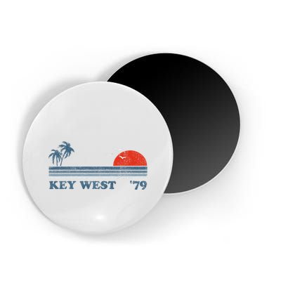 Vintage Key West Florida Beach Retro Sunset Keys 70S Gift Magnet