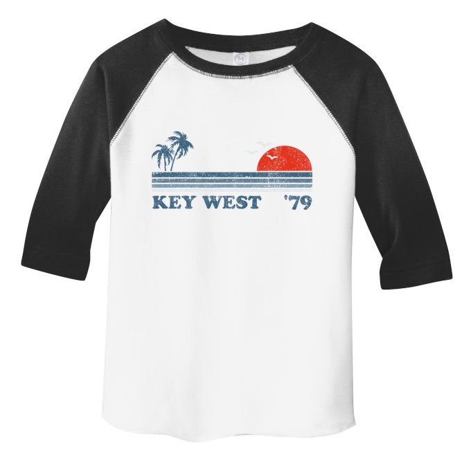 Vintage Key West Florida Beach Retro Sunset Keys 70S Gift Toddler Fine Jersey T-Shirt