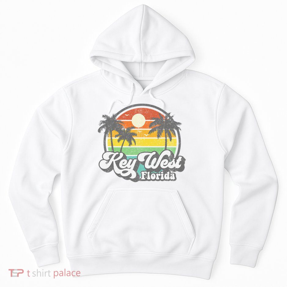 Vintage Key West Florida Keys Retro 70's Beach Vacation Gift Hoodie