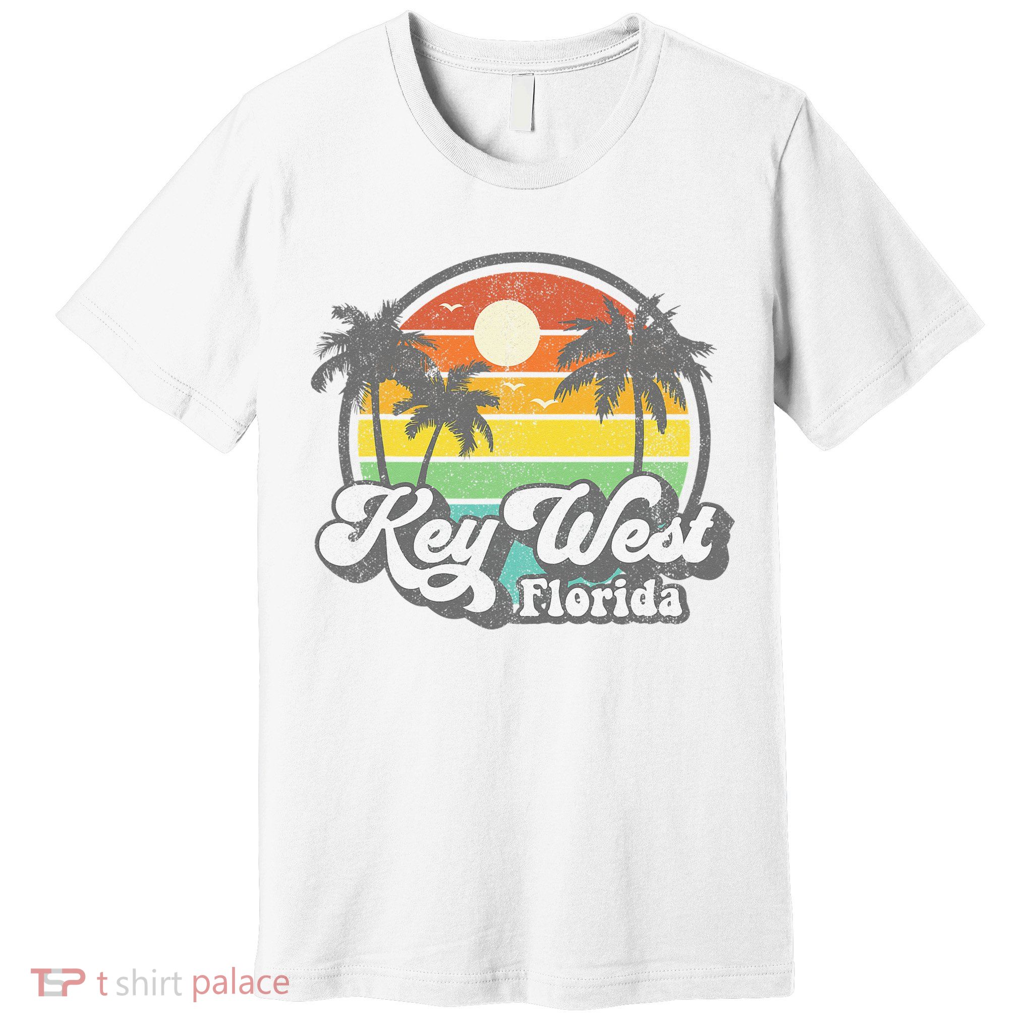 Vintage Key West Florida Keys Retro 70's Beach Vacation Gift Premium T-Shirt