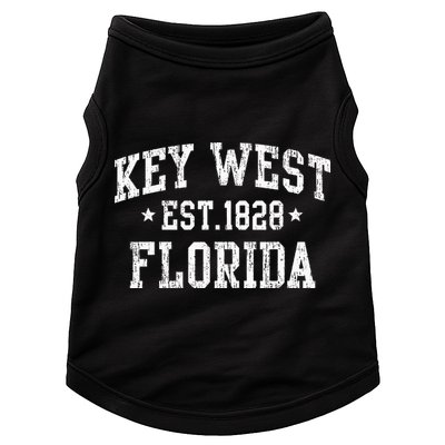 Vintage Key West Florida Keys Retro Distressed Varsity Doggie Tank