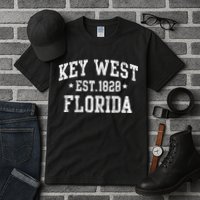 Vintage Key West Florida Keys Retro Distressed Varsity Tall T-Shirt