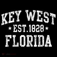 Vintage Key West Florida Keys Retro Distressed Varsity Flatbill Hat