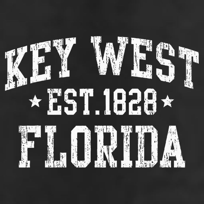Vintage Key West Florida Keys Retro Distressed Varsity Golf Towel