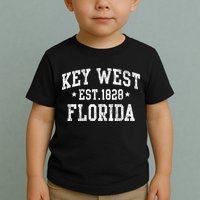 Vintage Key West Florida Keys Retro Distressed Varsity Toddler T-Shirt