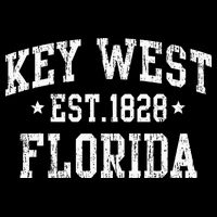 Vintage Key West Florida Keys Retro Distressed Varsity Crop Top