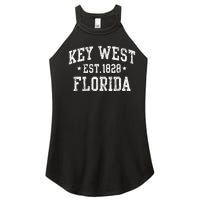 Vintage Key West Florida Keys Retro Distressed Varsity Women's Perfect Tri Rocker Tank