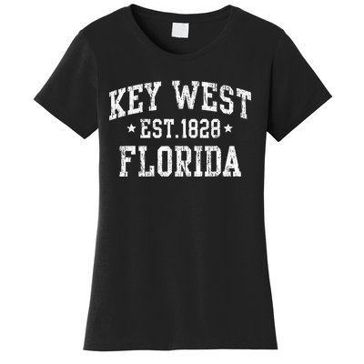 Vintage Key West Florida Keys Retro Distressed Varsity Women's T-Shirt