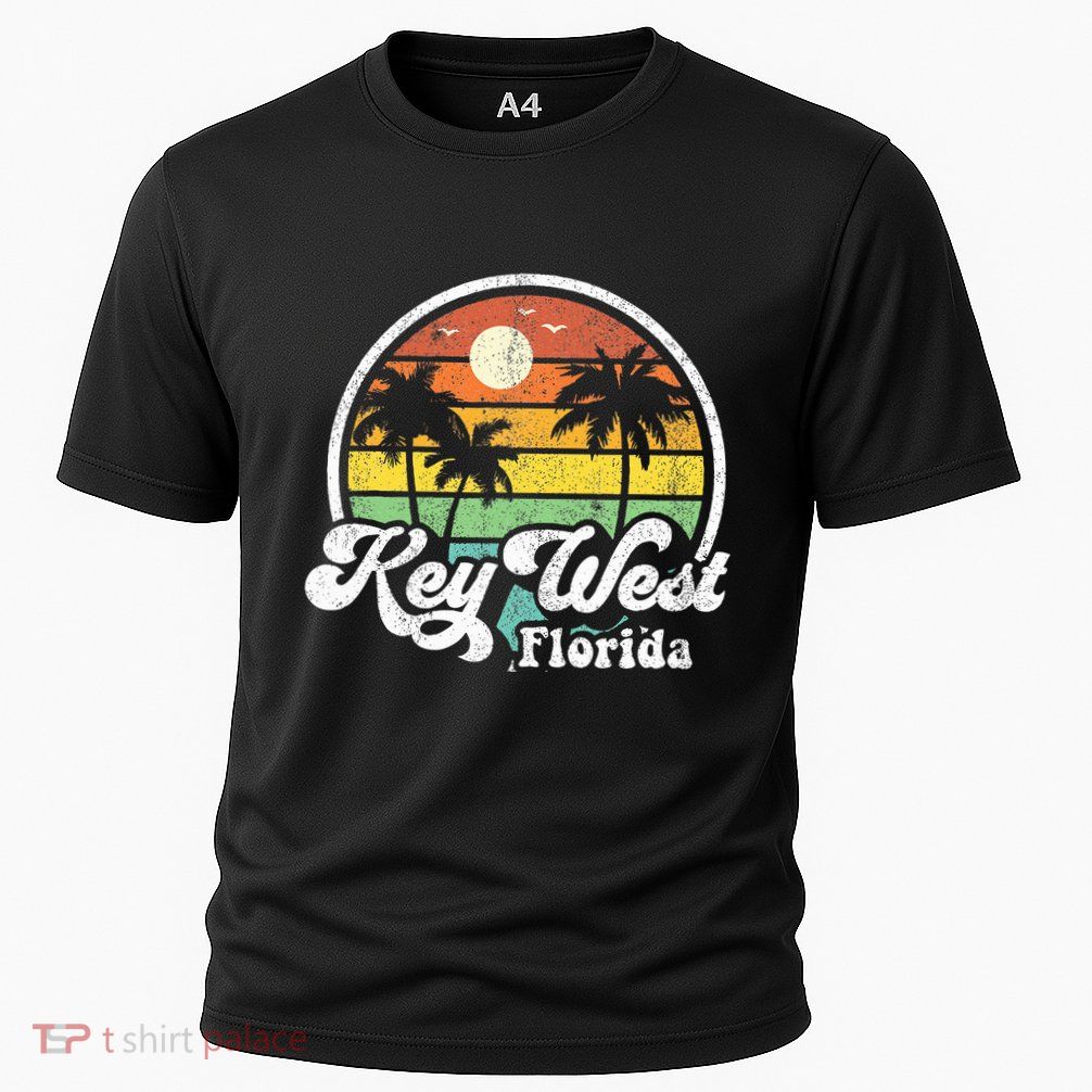 Vintage Key West Florida Keys Retro 70S Beach Performance Shirt