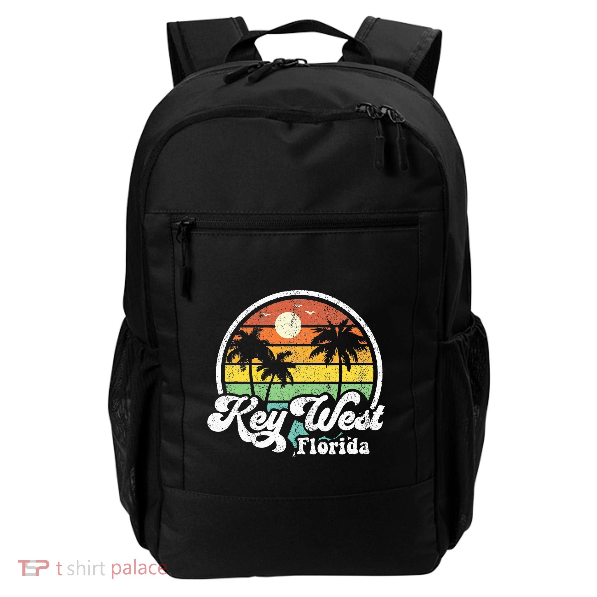 Vintage Key West Florida Keys Retro 70S Beach Backpack