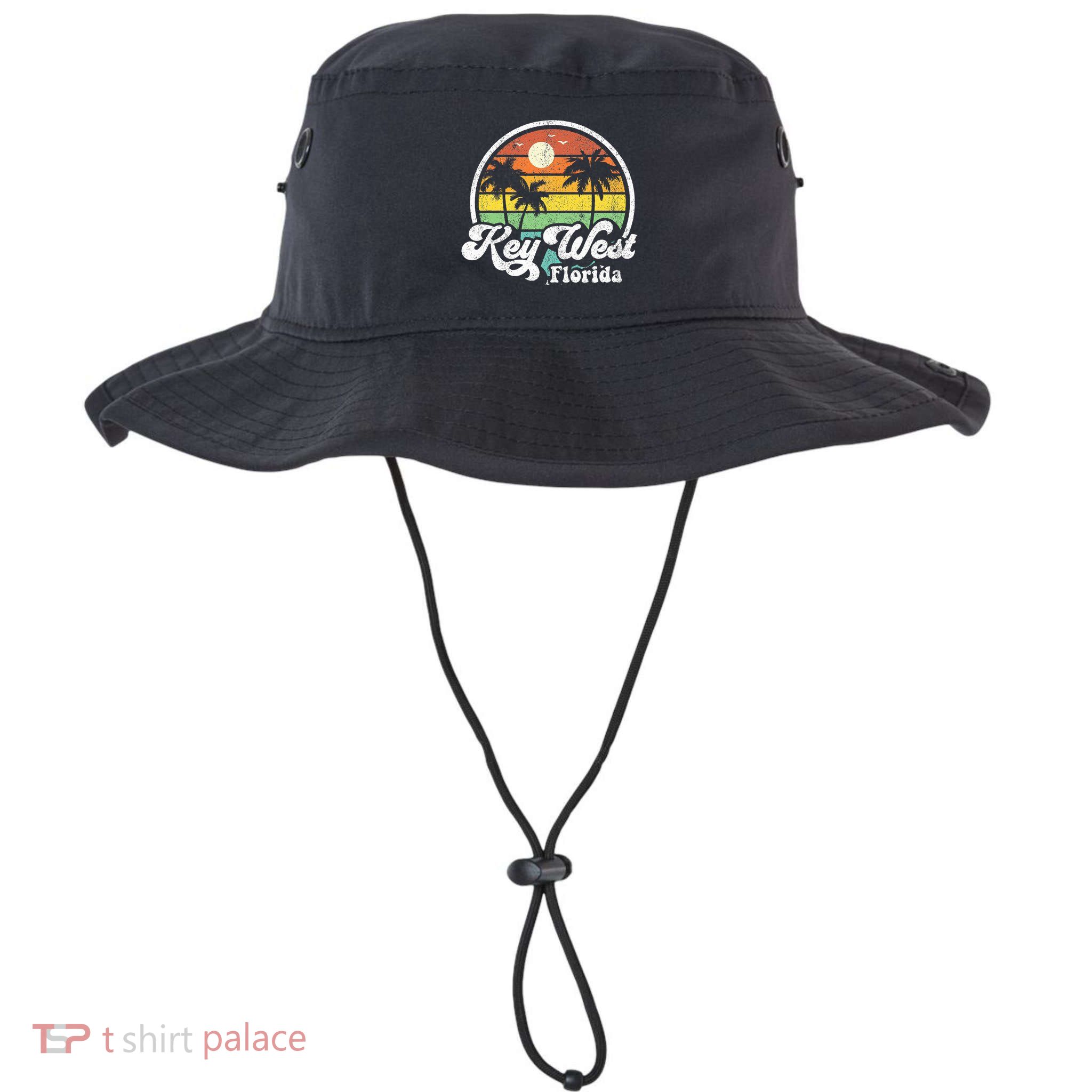 Vintage Key West Florida Keys Retro 70S Beach Bucket Hat